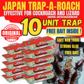 [✅SG Ready Stock] 10 Traps /Box Cockroach Trap Lizard Trap Glue Sticky Lizard Repellent Pest Stop Lizard killer Roach Traps Killer Glue Sticky Bait Cather Professional Quality Glue Boards Bugs Insects (Pest Control)
