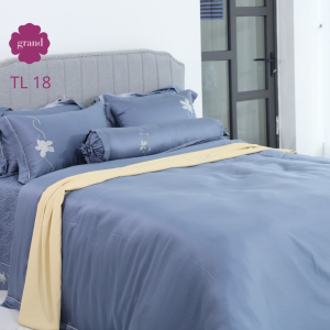 Ga chun chần TL 100% sợi tencel dệt 60s thóang mát mềm mại by Thanhbinh hometextile họa tiết 1 MÀU ( 1 ga + 2 vỏ gối)