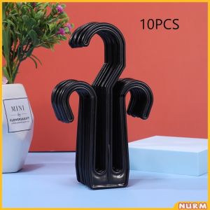 Nurm 10pcs Shoes Drying Racks Multi-purpose Hanger Space Saving Slipper Double Hooks Supermarket Shelf