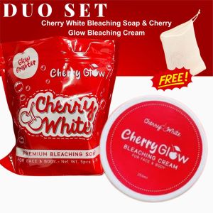 Duo Set Cherry White Soap & Cherry Glow Bleaching Cream