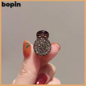 Bopin 2 4pcs Mini Round Rhinestone Hair Claw Retro Zircon Women Girls Claw Clip Small Hairpins Hair Crabs Girls Hair Accessories ﻿