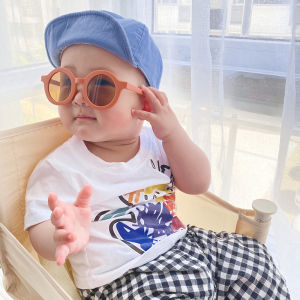 IMPALA QT1619W Đáng yêu cho trẻ em Kính mát cho bé trai nhỏ cho nữ tròn UV400 ống kính cho trẻ em 1-4 tuổi