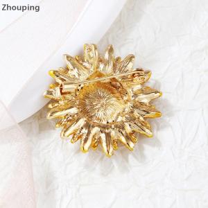 【ZP】Cute เข็มกลัดดอกไม้จากดอกทานตะวันสำหรับผู้หญิงเข็มกลัดติดปาร์ตี้งานแต่งงานแบบวินเทจของขวัญ