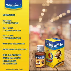 VITABUMIN MADU IKAN GABUS 130ml - membantu menambah nafsu makan anak anak sehat anak kuat