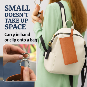 🔥Super value 2in1✨Leather glasses box portable sunglasses bag/leather glasses case + key holder/leather glasses case with portable keychain foldable thin and easy to carry