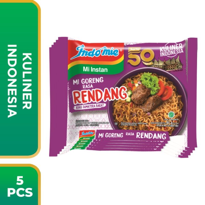 Indomie Goreng Rasa Rendang isi 5 pcs (Paket Hemat) | Lazada Indonesia
