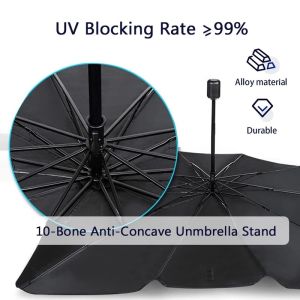 Foldable Car Umbrella UV Rays and Heat Sun Visor Protect Car Car Sun Shade Windshield Cover