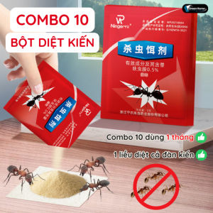 Combo 10 Gói Bột Diệt Kiến Phiên Bản Mới Thuốc Diệt Kiến NR Dạng Mồi Hấp Dẫn Kiến Ăn Để Tiêu Diệt Lây Lan ENO - GDK02