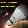 Merkis 3/6Pcs Badminton Goose Feather Shuttlecocks Sports Fitness Aerodynamics Shuttlecock. 