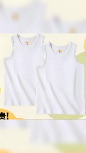 3 Pcs/pack Childrens Sleeveless Vest Cotton Tank Tops for Kids T-shirt Solid Color Boys Girls Base Shirt Toddler Underwear2026