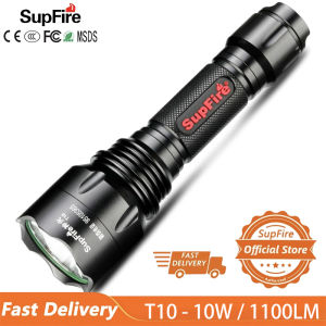 SUPERFIRE Flashlight T10 LED High Power Flashlight 1100LM High Brightness Torch Light Home Outdoor