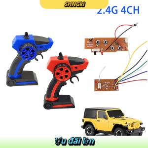 SHNGki 1 bộ tự làm điều khiển từ xa thuyền xe bồn điều khiển từ xa Transmitter và Receiver Board 2.4G 4CH cho tàu RC xe phương tiện đi lại