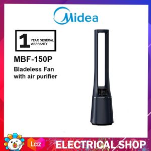 Midea Bladeless Fan with Air Purifier MBF-150P (Blue) SensiCool Technology (Air Volume ≥ 20 m³/min) MBF150P HEPA Kipas