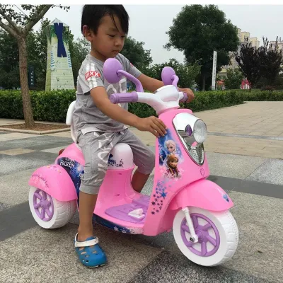 Pink Kitty Rechargeable Ride On Motorcycle Kids Electric Scooter