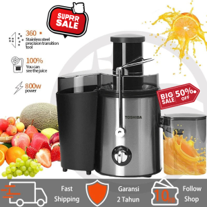 Juicer Blender 800W 2 Gear Whole Fruit Vegetable Centrifugal Juice Extractor Automatic Pulp Mixer Machine
