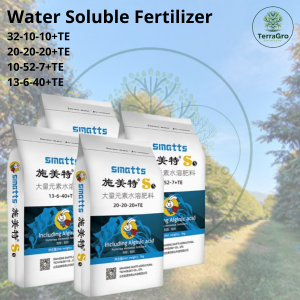 High Grade Water Soluble Fertilizer 4 Formulas Available: High Nitrogen / Balanced / High Phosphorus / High Potassium + Seaweed & TE For All Fruits