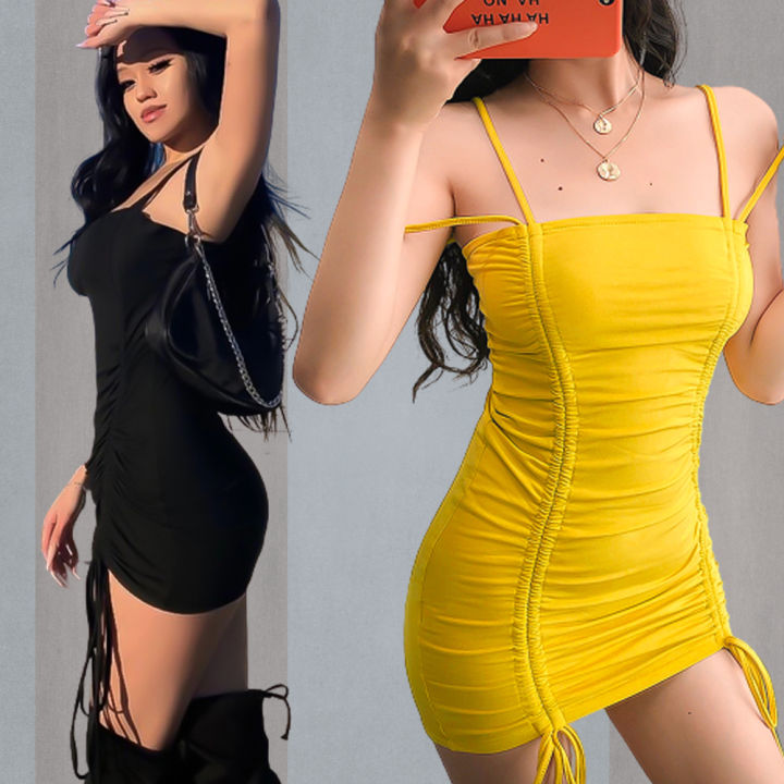 SASA Bodycon Sexy Dress Double String Spaghetti Strap LUCY Lazada PH