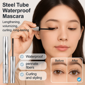 Flower Print Eyelash Primer Natural Curl Long Lasting Definition Brush Head Threaded 3D Mascara