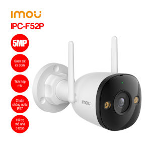 Camera Wifi ngoài trời 5MP IMOU IPC-F52P - Hàng chính hãng
