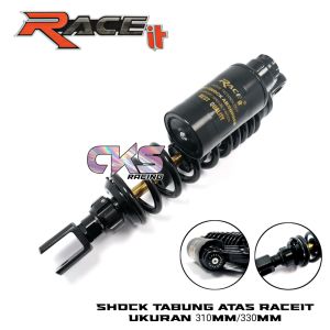 Shockbreaker Belakang Tabung Atas Shock Race It Matic 310mm 330mm Supensi Klik mio Fino Beat Vario Scoopy spacy