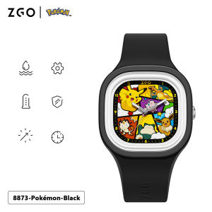 【รับประกัน 6 เดือน】Pokémon genuine นาฬิกาข้อต่อโปเกมอน นาฬิกากันน้ำเรืองแสง นาฬิกาวิทยาเขตของนักศึกษา แผ่นเยลลี่เด็กผู้ชายดูเดิลเกิร์ล