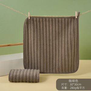 [SG STOCKS] Microfiber Hand Towel with Loop Hook Super Absorbent Light Weight Car Cleaning Kitchen Cleaning Hand Cloth Multipurpose Polish Cloth