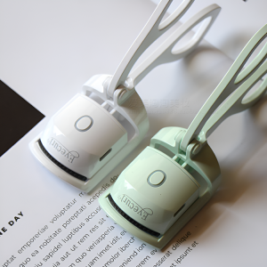 Rechargeable electric hair curler and eyelash curler