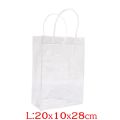 WAPKTY PVC Túi tote trong suốt Không thấm nước Trong suốt Túi mua sắm  Túi xách đeo vai Túi nhựa đựng mỹ phẩm. 
