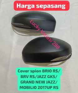 MIRROR COVER SPION TUTUP BATOK SPION CARBON CHROME HITAM DOFF BRIO RS 2014-2024 BRV 2016-2021 MOBILIO 2017-2021 JAZZ 2014-2022