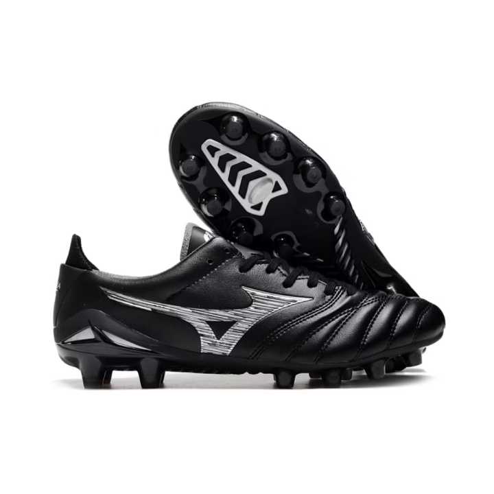 Sepatu Bola Mizuno Morelia Neo Black White FG Sepatu Bola Untuk
