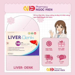 Viên uống Liver-Denk - Hỗ trợ thải độc tăng cường và duy trì chức năng gan khỏe mạnh (60 viên)