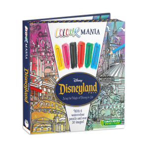 Disneyland Park Colourmania Gift Set 6 Watercolour Pencils & Paintbrush