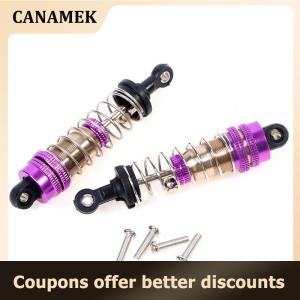 【 CANAMEK 】 2PCs Metal Front&Rear Universal Shock Absorber for Wltoys 124019 144001 RC Car