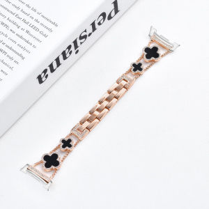 Four-leaf Clover Strap For Samsung Galaxy Watch 8 40mm 44mm 8 Classic 46mm Smartwatch Wristband Jewelry Women Bracelet