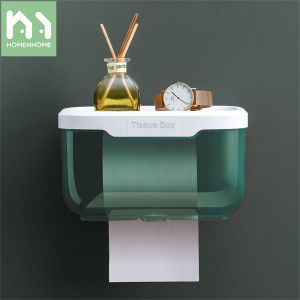 Hộp Khăn Giấy Vệ Sinh Homenhome Hộp Đựng Giấy Vệ Sinh Không Thấm Nước Hộp Đựng Cuộn Giấy Không Cần Đục Lỗ