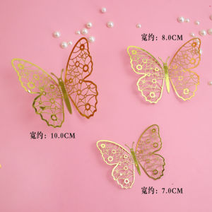 3D Holographic Butterfly Wall Stickers – Iridescent Laser-Cut Home & Party Decor