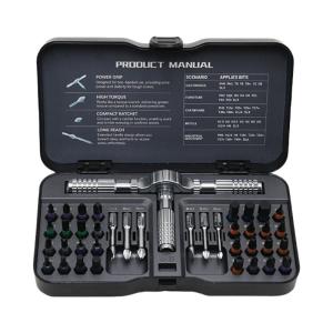 Heavy Duty Professional Ratcheting Screwdriver Kit 40 Tool Alloy Steel Construction Ergonomic Grip Compact Carrying Case