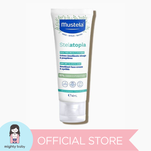 Mustela Stelatopia Emollient Cream Face 40ml (Atopic Prone Skin