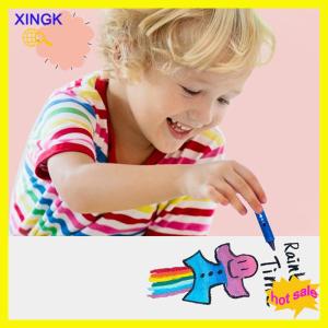 XINGK 6Pcs Có Thể Giặt Tắm Bút Chì Màu Đầy Màu Sắc Vẽ Trong Bồn Tắm Dễ Dàng Làm Sạch Bút Chì Màu Trẻ Em Đầy Màu Sắc Vui Nghệ Thuật Đồ Chơi Graffiti Phòng Tắm Bút Chì Màu