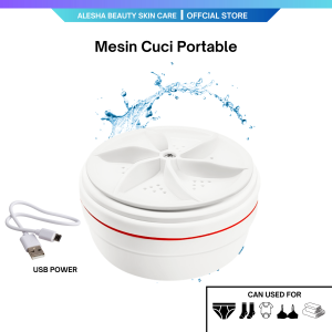 ABSC Mesin Cuci Mini Portable Ultrasonic Turbine Wash Washing Machine Port