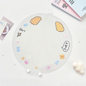 MILDGLOW Clear Picket Fan Cover PVC Portable Cheering Fan Storage Case Dustproof Hand Fan Protector Cover Idol Concert Fans
