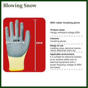 Blowing Electrician Work Gloves Protective Tool 400v Insulating Gloves 1 Pair Anti-electricity Low Voltage Security Protection Gloves