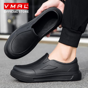 VMAL Men EVA Beach Shoes Chef Shoes Lightweight Waterproof Slip On Nursing Shoes Oil-proof Garden Shoes Non Slip for Kitchen 39-46