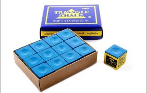 12pcs Billiard Chalk Snooker Billiard Game Cue Tip Cue Stick Billiard Accessories Blue Cue Chalk