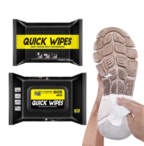 City Goods 12/30PCS Shoe Quick Wipes For White Shoes Cleaner Disposable Wet Wipes Sneaker Leather Cleaning