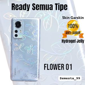 Skin Hydrogel Flower Rainbow SAMSUNG Z Fold6 Z Fold5 Z Fold4 Z Fold3 Z Fold2 Z Fold1 Back Garskin Hidrogel Pelindung Belakang Full Cover Bunga Leaf/Daun Aurora Hologram Transparan Anti Gores Jamur Case Protector Galaxy Baru ZFold Fold 6 5 4 3 2 1 5G