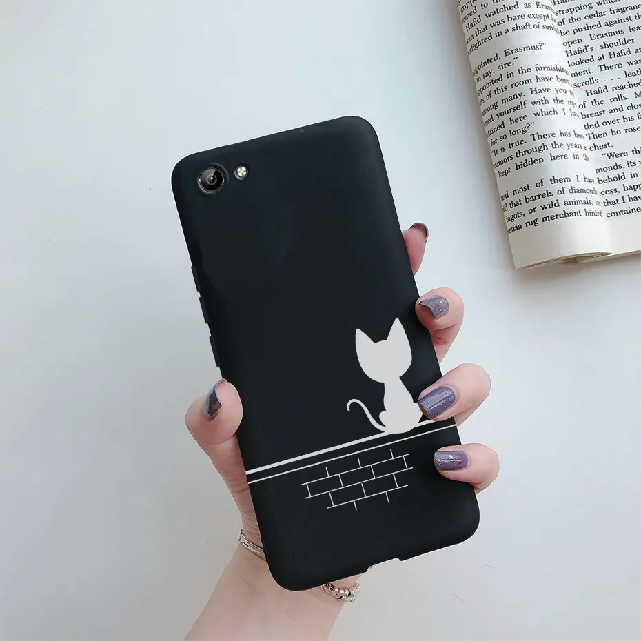 For Vivo Y71 Case Vivo 1724 1801i Cute Cat Cartoon Cover Soft Slim