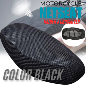 RAIDER J CROSSOVER MOTORCYCLE NET SEAT COVER COLOR BLACK SCOOTER MESH BREATABLE CUSHION HIGH QUALITY