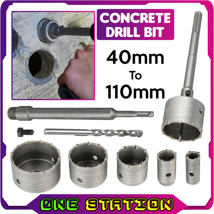 40mm110MM CONCRETE DRILL BIT WALL HOLE SAW CORE CUTTER OR HSS SHANK