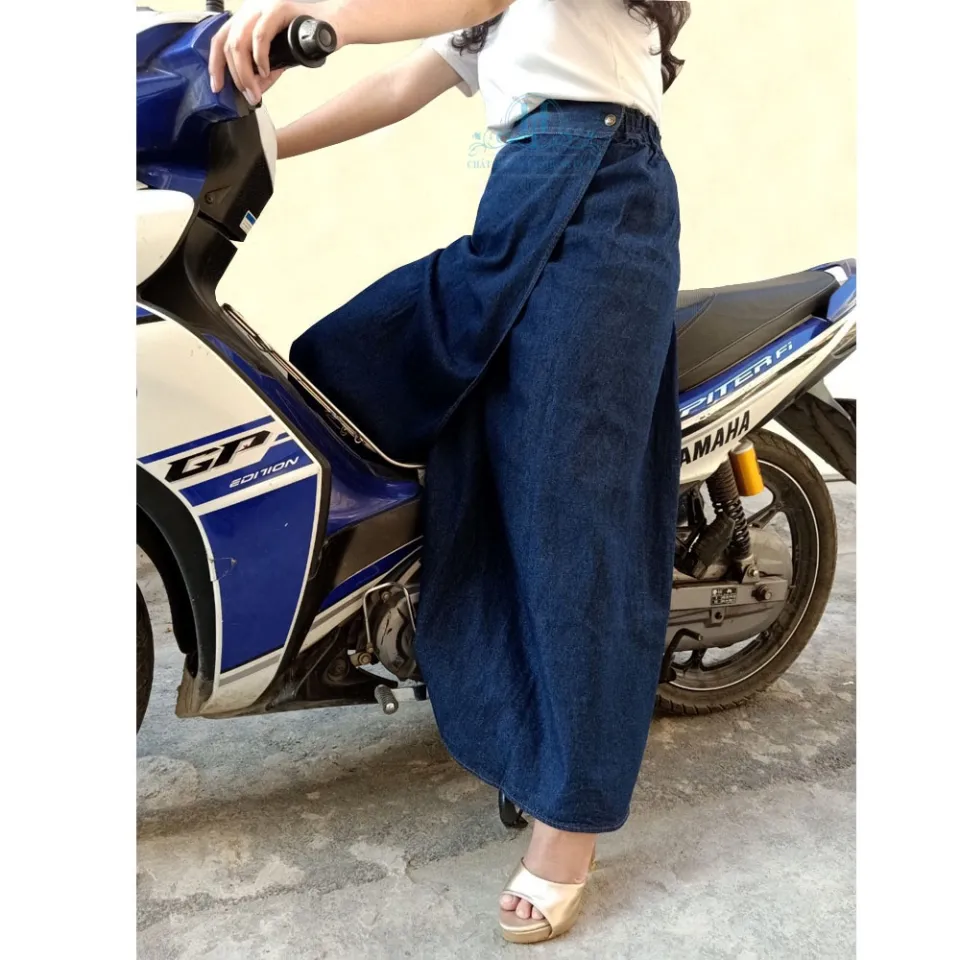 Váy chống nắng xẻ tà big size từ 40-75kg - 2 lớp chống tia uv cho xe số và  xe tay ga - chất liệu kaki co giãn. | Shopee Việt Nam